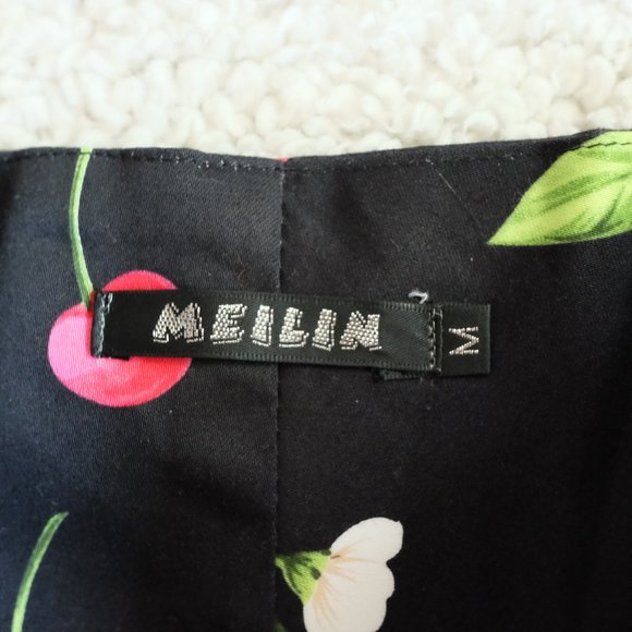 Strapless Cherry Print Dress - Picture 4 of 4